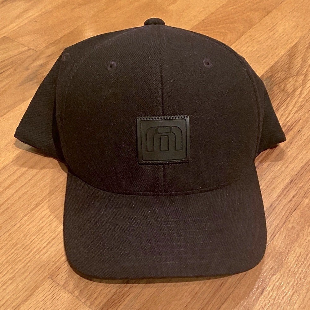 Travis Mathew Black Fitted Flexfit Hat